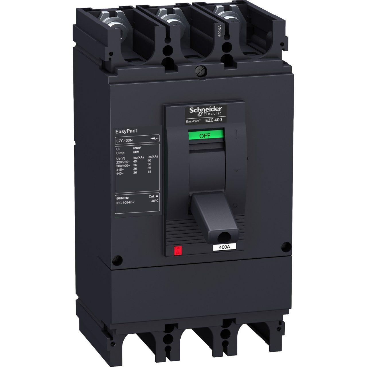 Schneider Electric EZC630H3500N 3x500A 50kA Sabit Termik Manyetik Şalter