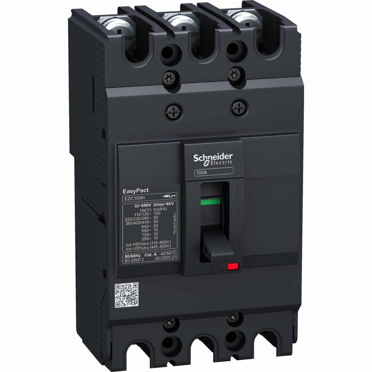 Schneider Electric EZC100H3100 3X100A 30kA Sabit Termik Manyetik Şalter