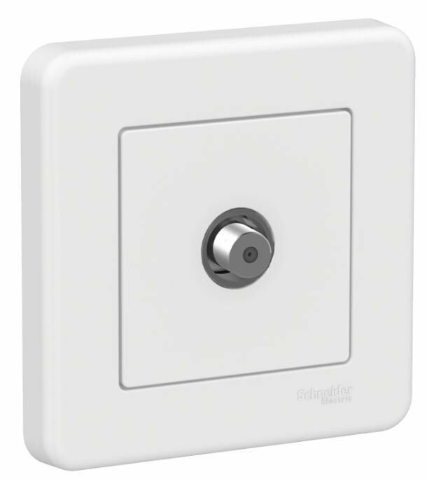 Schneider Electric LNA3700121 Leona Beyaz Tekli Uydu Sat Prizi