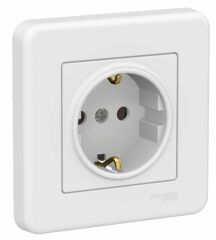 Schneider Electric LNA2900121 Leona Beyaz Topraklı Priz