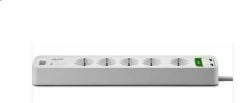 Schneider Electric APC PM5U-GR 5'li 2 USB'li Akım Korumalı Grup Priz