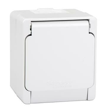 Schneider Electric NML3100133 Nemliyer Gri Kapaklı Topraklı Priz