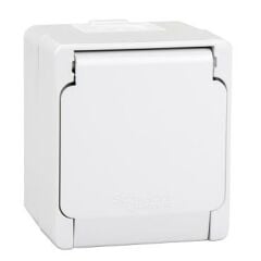 Schneider Electric NML3100133 Nemliyer Gri Kapaklı Topraklı Priz