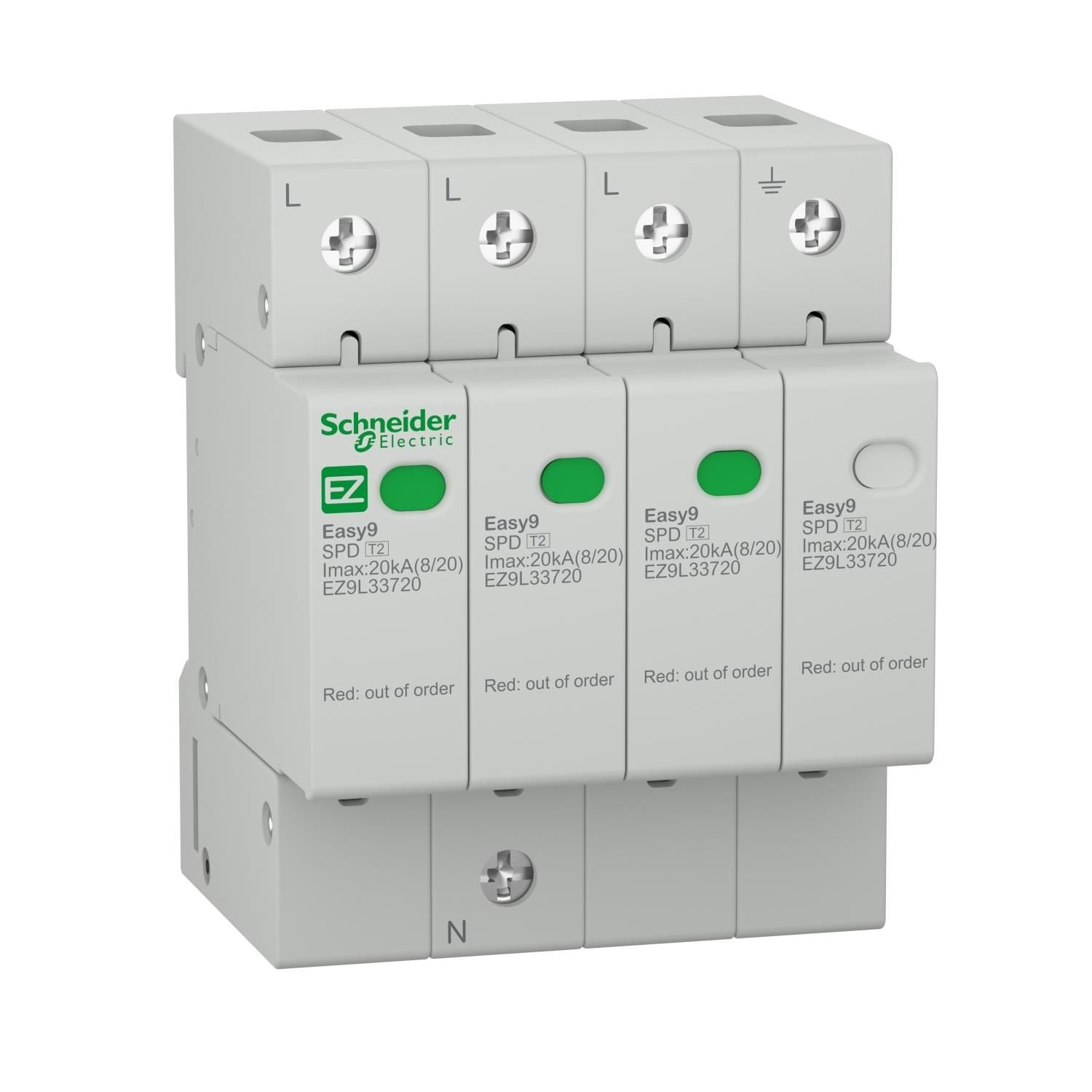 Schneider Electric EZ9L33720 3P+N 20kA Parafudr