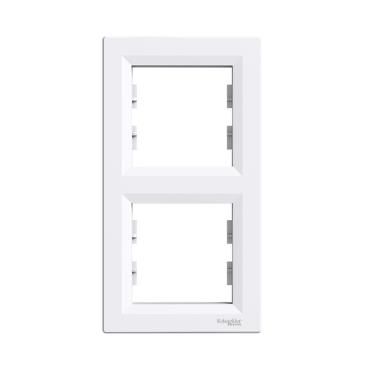 Schneider Electric EPH5810221 Asfora Beyaz İkili Dikey Çerçeve