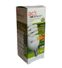 ACK 12W Tasarruflu Ampül E14 Duylu 2700K 680lm