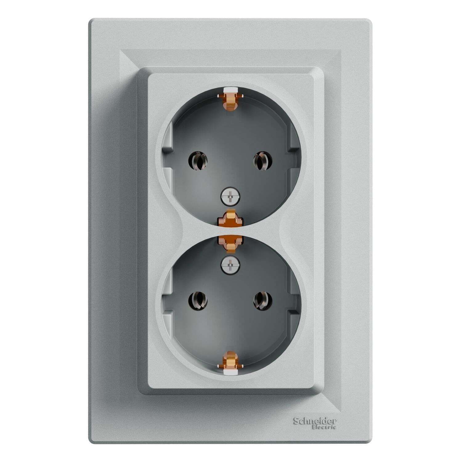 Schneider Electric EPH9900161 Asfora Alüminyum İkili Topraklı Priz