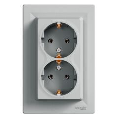 Schneider Electric EPH9900161 Asfora Alüminyum İkili Topraklı Priz