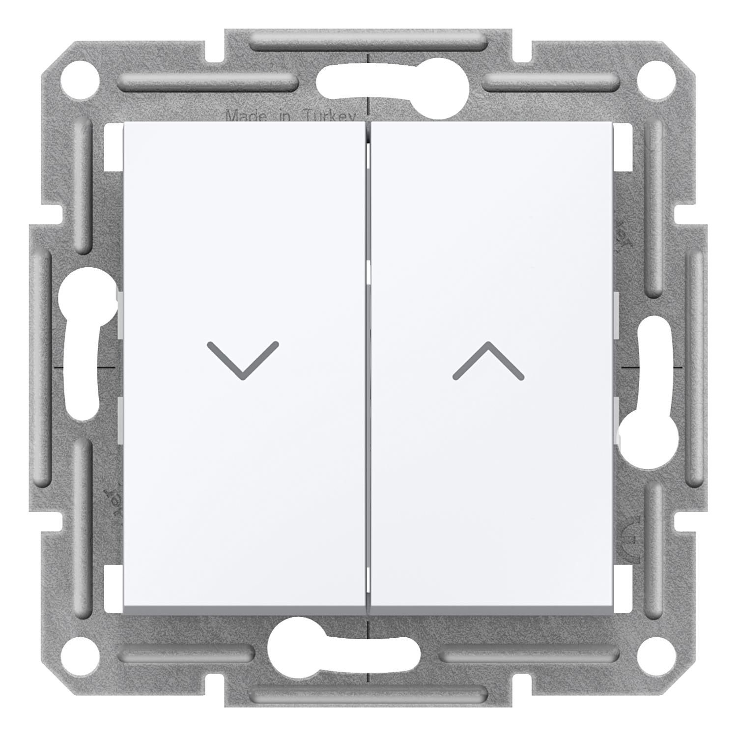 Schneider Electric EPH1370521 Asfora Beyaz Jaluzi Anahtar Çerçevesiz