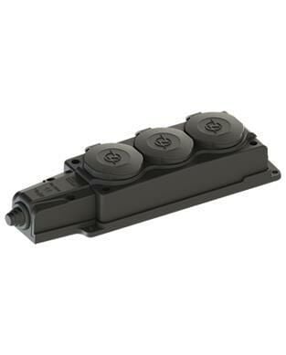 Ne-Ad 4103 Kauçuk Monofaze Üçlü Grup Priz 1X16A