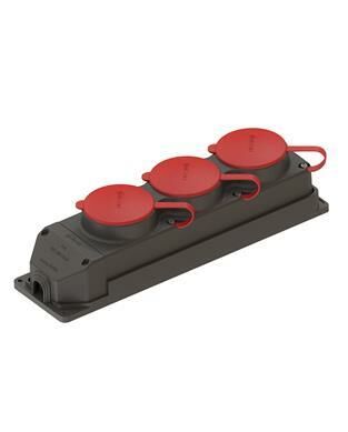 Ne-Ad 4012 Üçlü Kauçuk Trifaze Grup Priz 3X25A