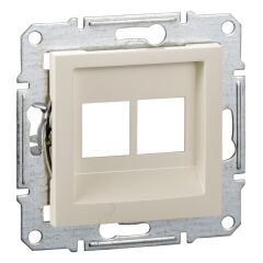 EPH4470523 ASFORA KREM 2*RJ45 KONNEKTÖRSÜZ TELEFON ÇERÇEVESİZ