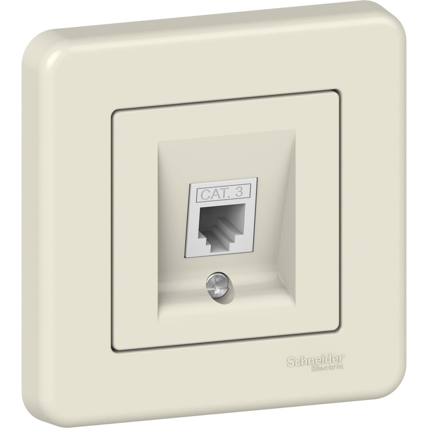 Schneider Electric LNA4100123 Leona Krem Nümeris Telefon Prizi
