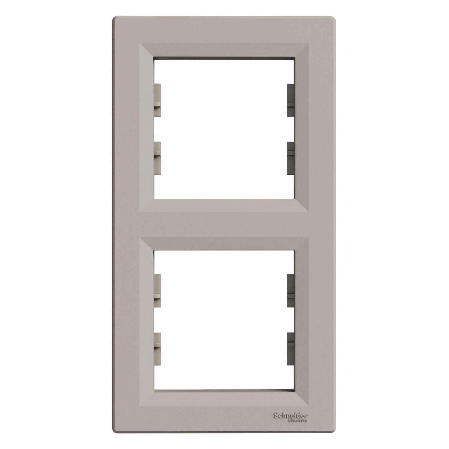 Schneider Electric EPH5810269 Asfora Bronz İkili Çerçeve Dikey