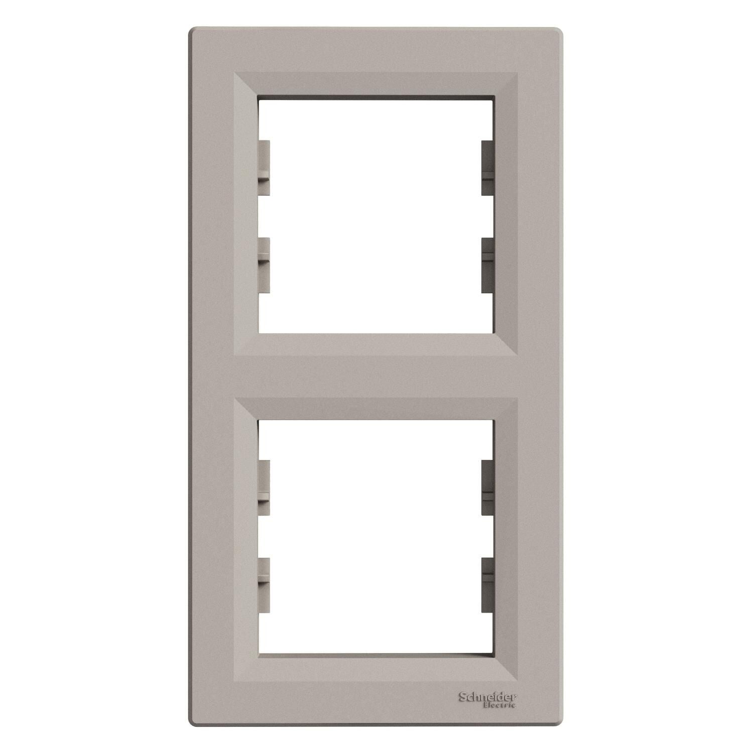 Schneider EPH5810269 Asfora Bronz İkili Çerçeve Dikey