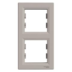 Schneider Electric EPH5810269 Asfora Bronz İkili Çerçeve Dikey