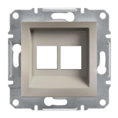 Schneider Electric EPH4400169-02 Asfora Bronz 2*RJ45 Konnektörsüz Çerçevesiz