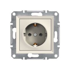 Schneider Electric EPH2970223 Asfora Krem Çocuk Korumalı Topraklı Priz Çerçevesiz