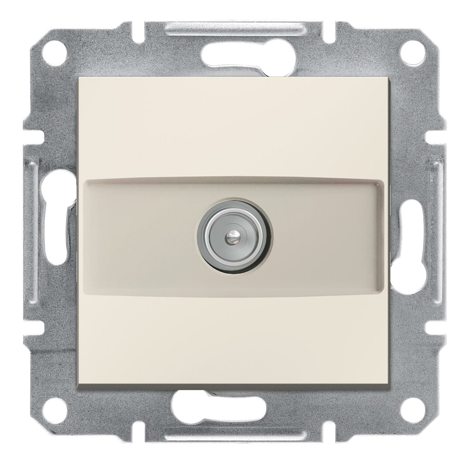 Schneider Electric EPH3270123 Asfora Krem TV Prizi Sonlu
