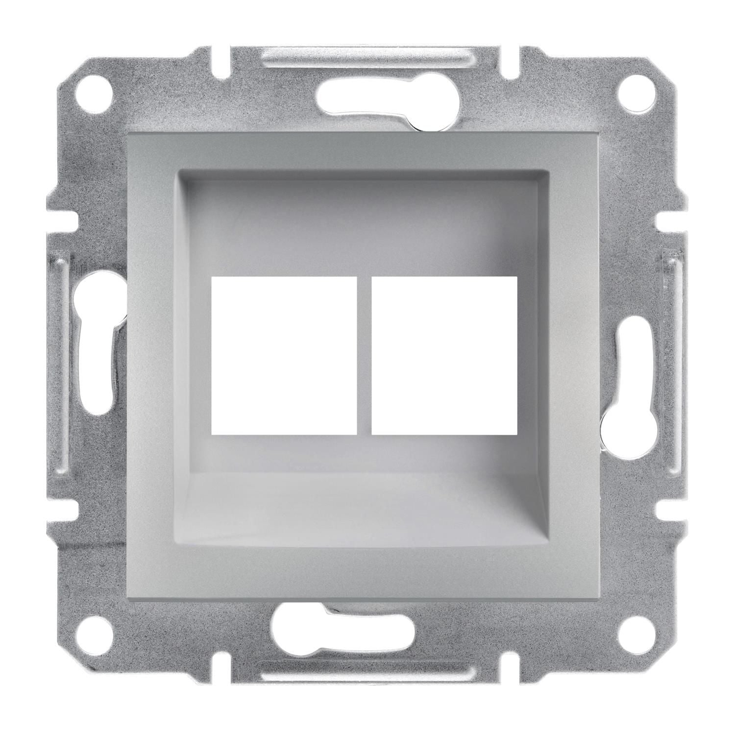 Schneider EPH4400161-02 Asfora Alüminyum 2*RJ45 Konnektörsüz