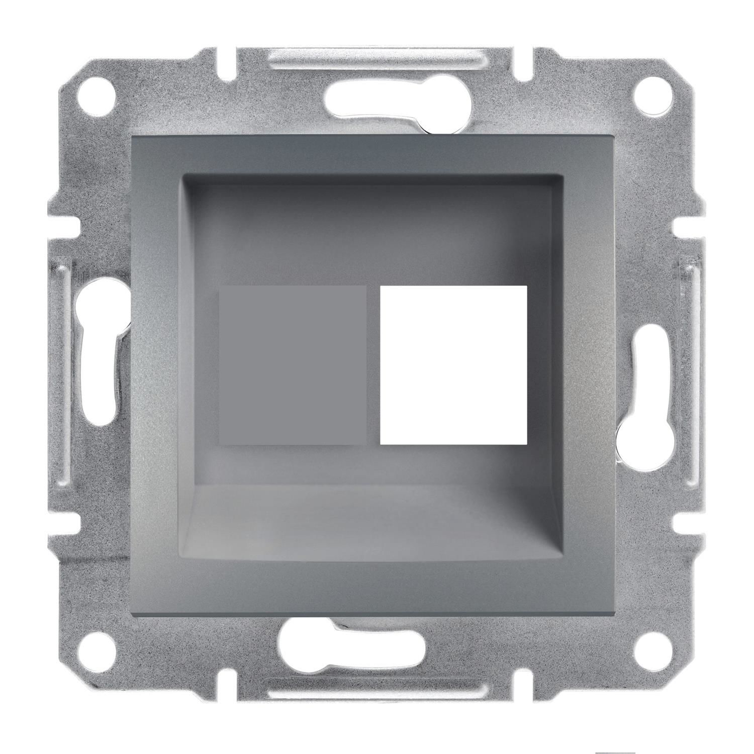 Schneider EPH4300162-02 Asfora Çelik 1*RJ45 Konnektörsüz