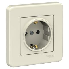 Schneider Electric LNA2900123 Leona Krem Topraklı Priz