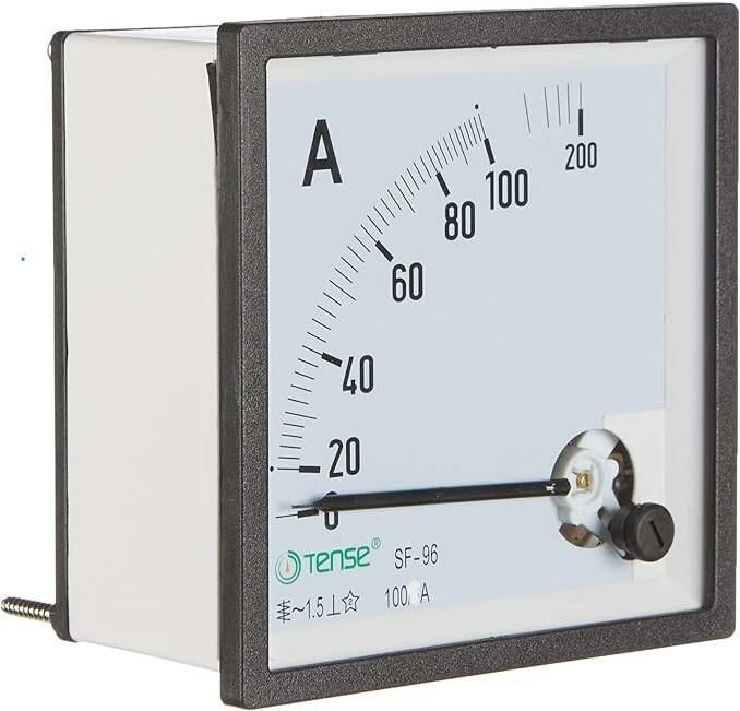Tense 96x96 100A Direk Bağlı Analog Ampermetre