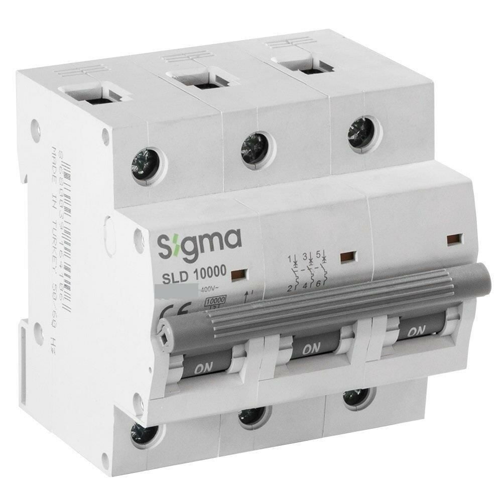 Sigma 6SL300C 3X100A 6kA C Otomatik Sigorta