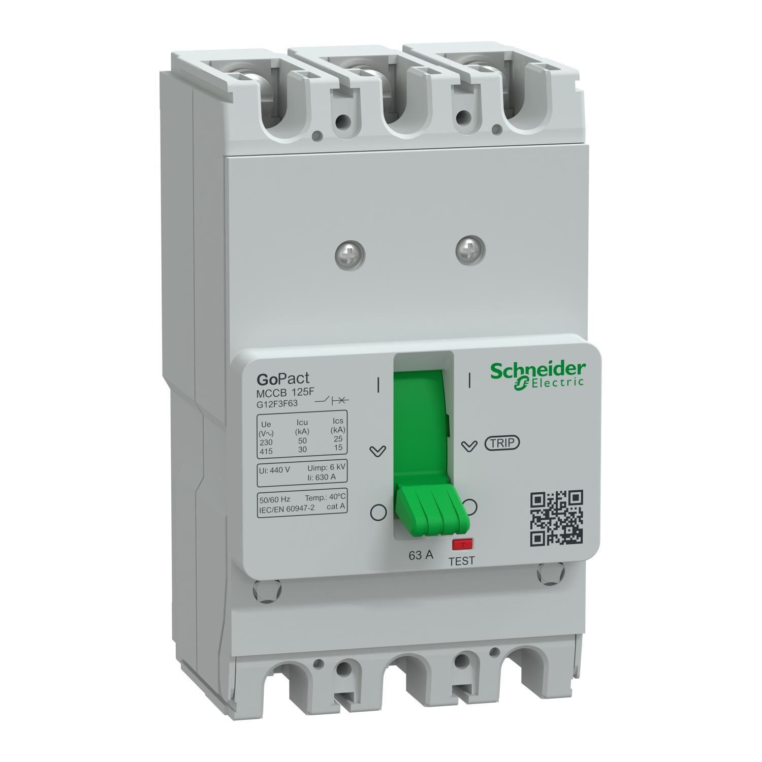 Schneider Electric G20F3A125 3x125A 36kA Ayar Sahalı TMŞ GoPact