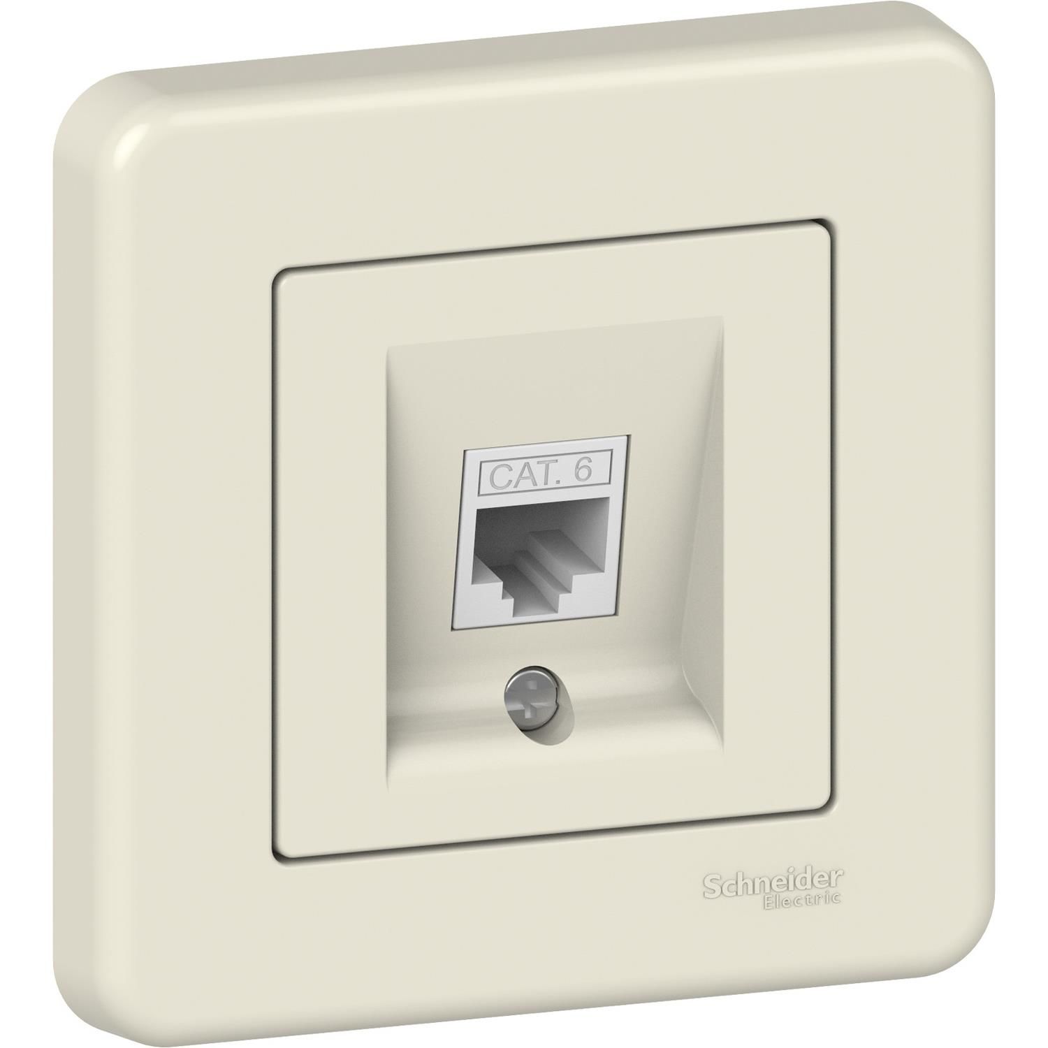 Schneider Electric LNA4700123 Leona Krem Tekli Data Prizi CAT6