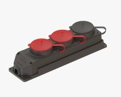 Ne-Ad 4011 Kauçuk Üçlü Grup Priz 2 Adet 3x25A+1 Adet 1x16A