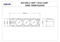 Ne-Ad 4010 Kauçuk Üçlü Grup Priz 1 Adet 3x25A+2 Adet 1x16A