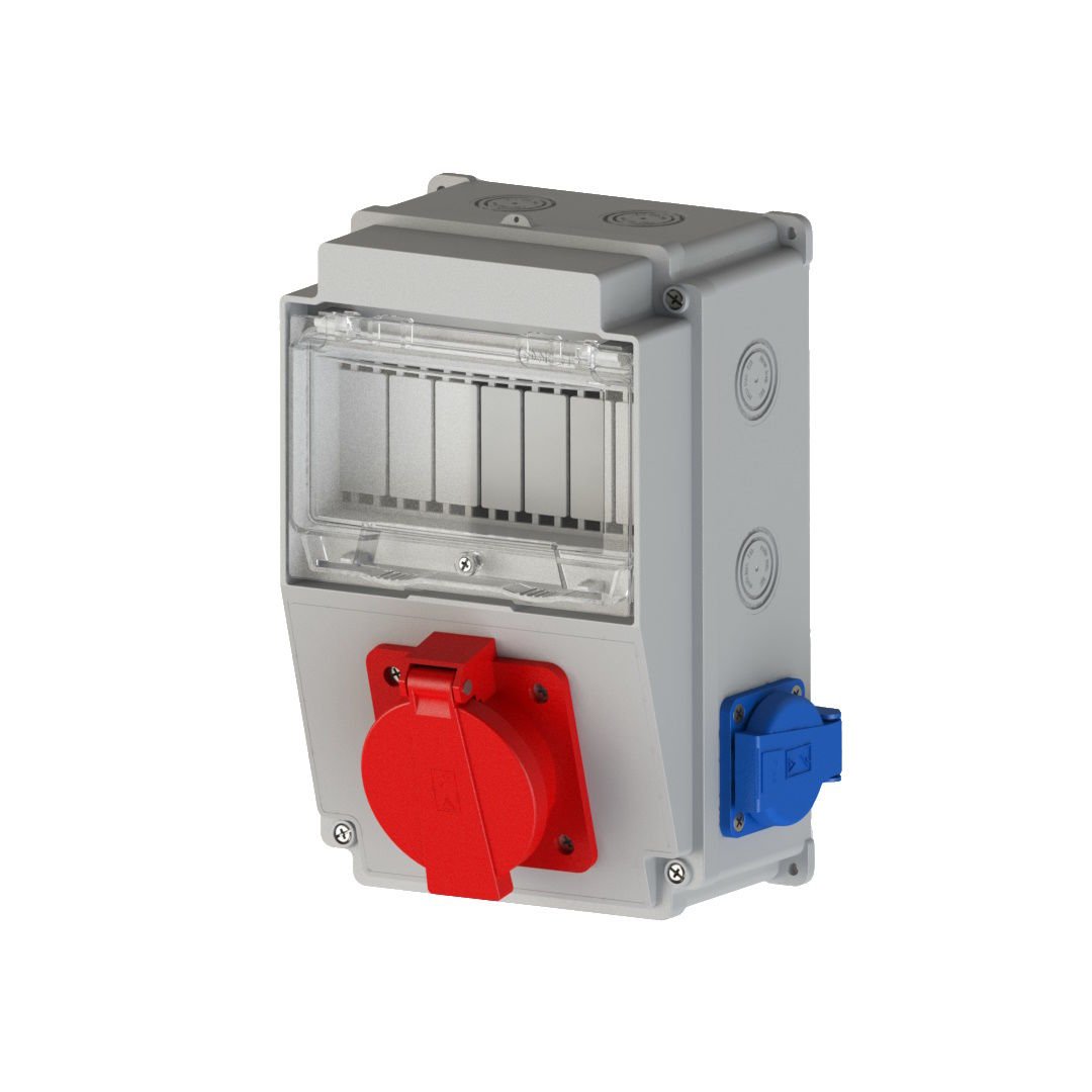 Ne-Ad 5012 Kombinasyon Prizi 1 Adet 3x25A+2 Adet 1x16A