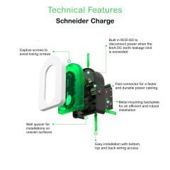 Schneider Electric EVH5A22N2S EVLİNK 22.1kW ARAÇ ŞARJ İSTASYONU T2 SOKET 1P+N/3P+N