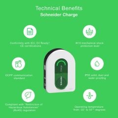Schneider Electric EVH5A22N2SC4 EVLİNK 22.1kW 4M KABLOLU ŞARJ İSTASYONU T2 SOKET 1P+N/3P+N
