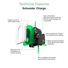 Schneider Electric EVH5A22N2SC4 EVLİNK 22.1kW 4M KABLOLU ŞARJ İSTASYONU T2 SOKET 1P+N/3P+N