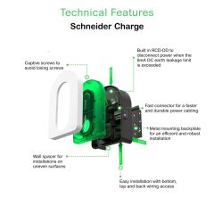 Schneider Electric EVH5A22N2SC4 EVLİNK 22.1kW 4M KABLOLU ŞARJ İSTASYONU T2 SOKET 1P+N/3P+N