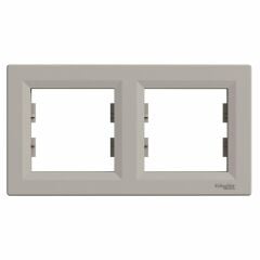 Schneider Electric EPH5800269 Asfora Bronz İkili Çerçeve Yatay