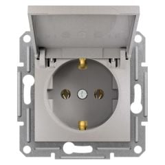 Schneider Electric EPH3100169 Asfora Bronz Kapaklı Topraklı Priz Çerçevesiz