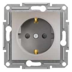 Schneider Electric EPH2900269 Asfora Bronz Çocuk Korumalı Topraklı Priz Çerçevesiz
