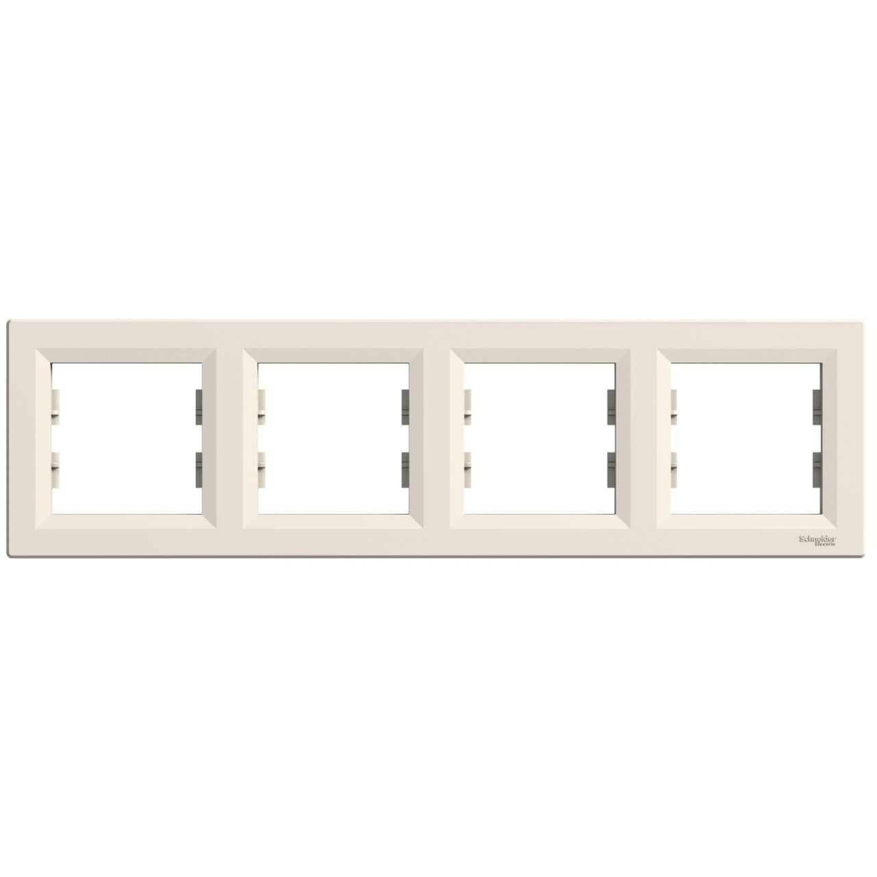 Schneider Electric EPH5800423 Asfora Krem Dörtlü Çerçeve Yatay