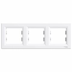 Schneider Elecrtric EPH5800321 Asfora Beyaz Üçlü Çerçeve Yatay