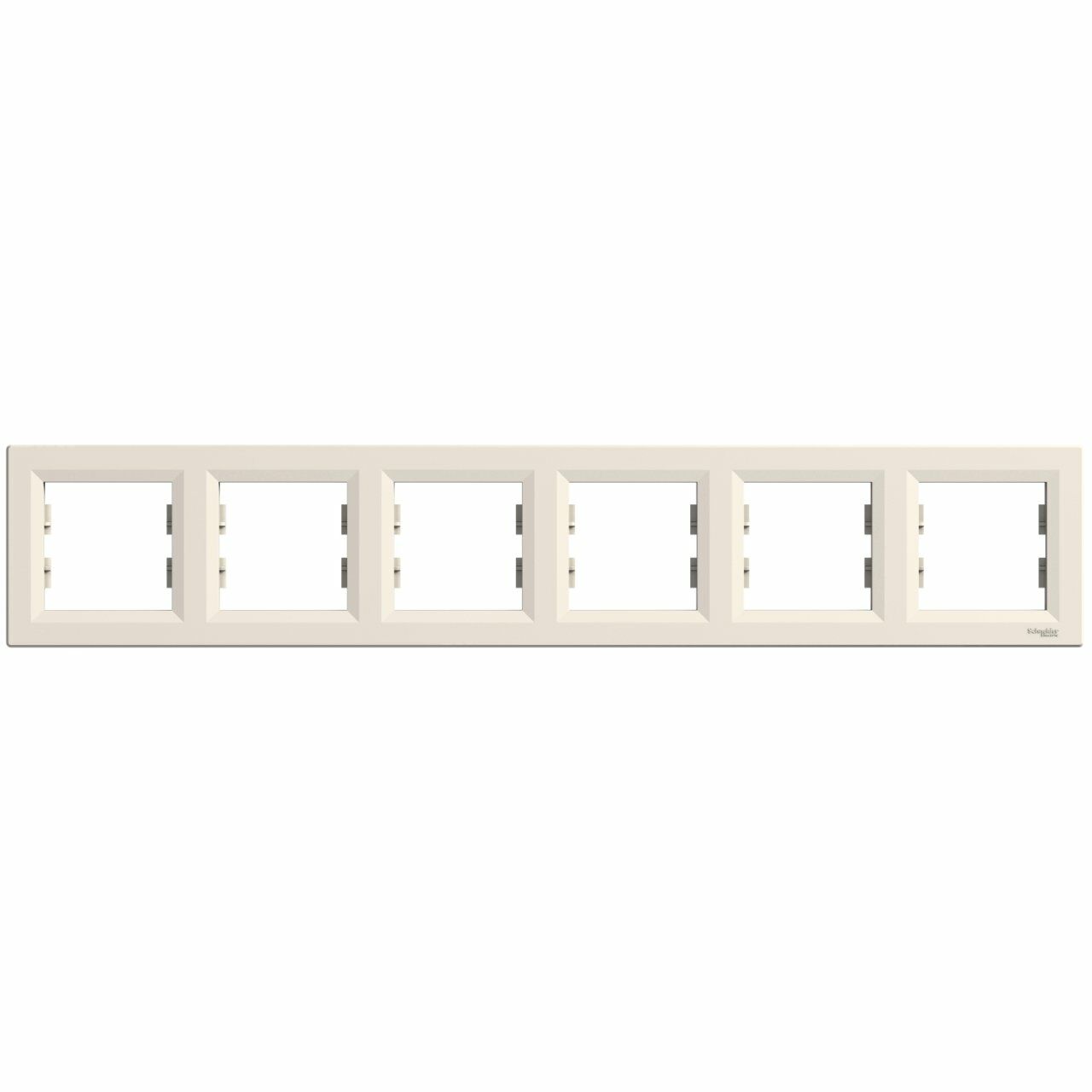 Schneider Electric EPH5800623 Asfora Krem Altılı Çerçeve Yatay