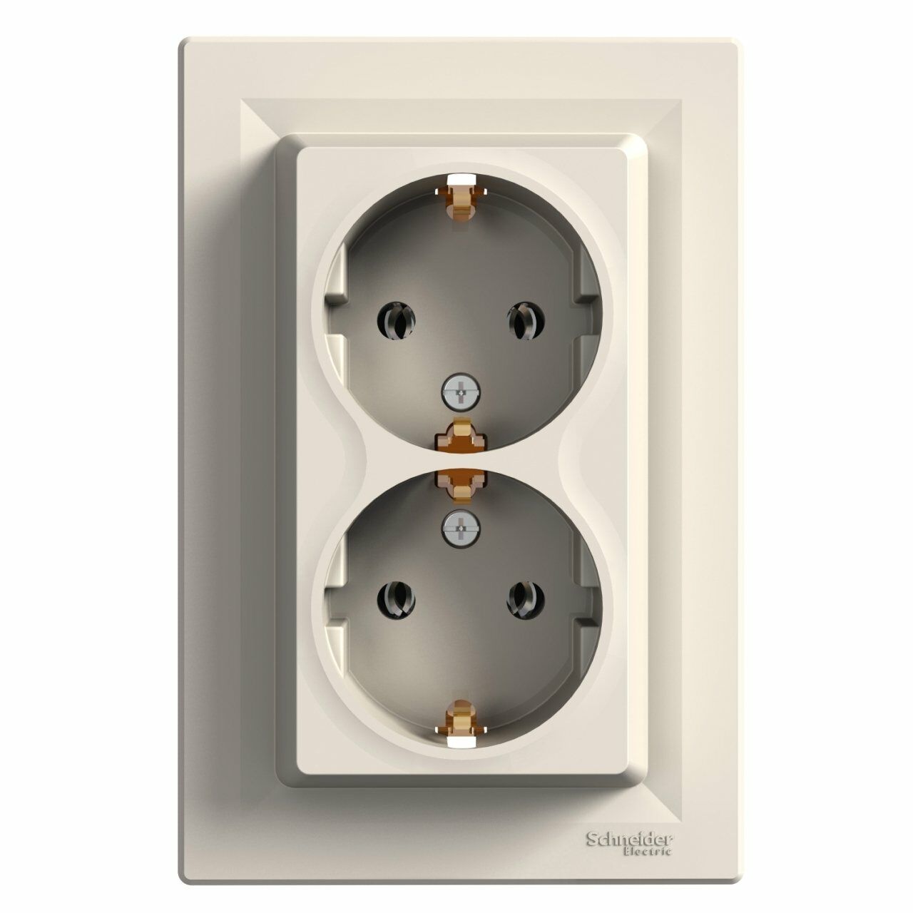 Schneider Electric EPH9900123 Asfora Krem İkili Topraklı Priz