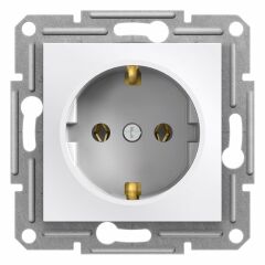 Schneider Electric EPH2970121 Asfora Beyaz Topraklı Priz Çerçevesiz