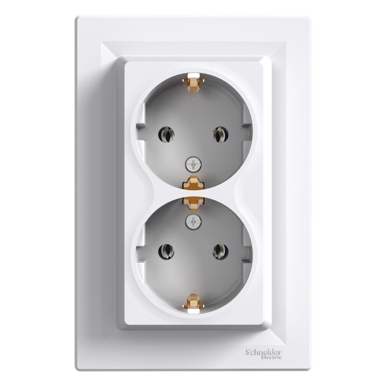 Schneider Electric EPH9900121 Asfora Beyaz İkili Topraklı Priz